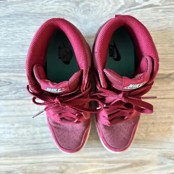 Nike Dunk Sky Hi Hidden Wedge Sneakers Red - Picture 9 of 10